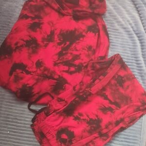 No Boundaries Red and Black Hoodie